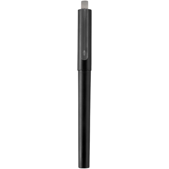 Długopis żelowy z tworzywa PET z recyklingu - Czarny