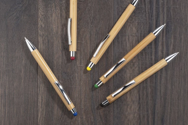 Touch pen bambusowy TUSO - czarny
