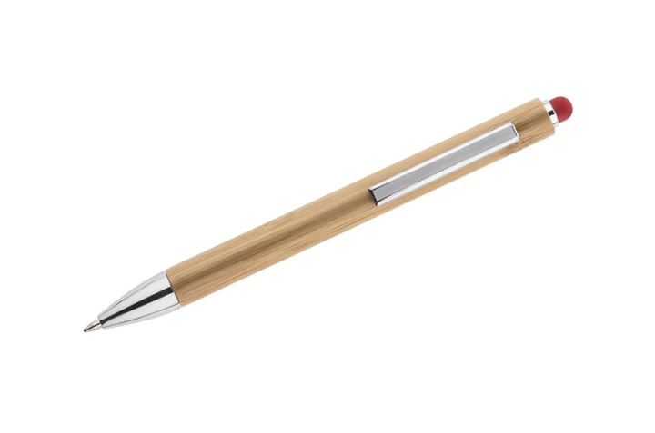 Touch pen bambusowy TUSO - czerwony