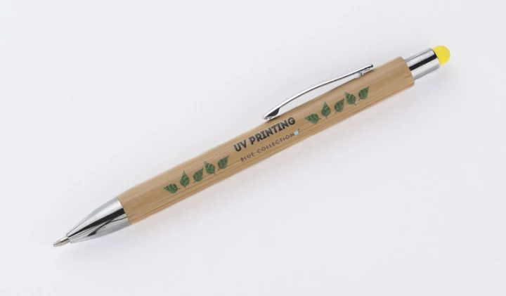 Touch pen bambusowy TUSO - żółty