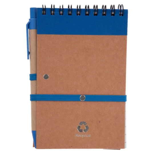 Notes Eco2 z długopisem - Niebieski
