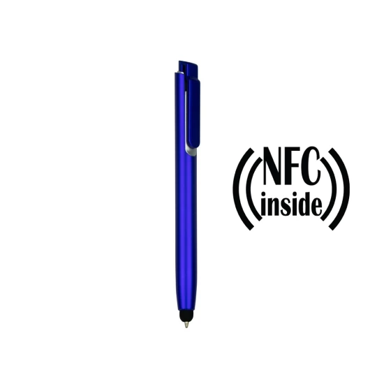 Długopis z chipem NFC, touch pen Henrietta - granatowy