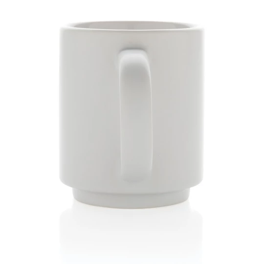 Kubek ceramiczny Echo - Biały
