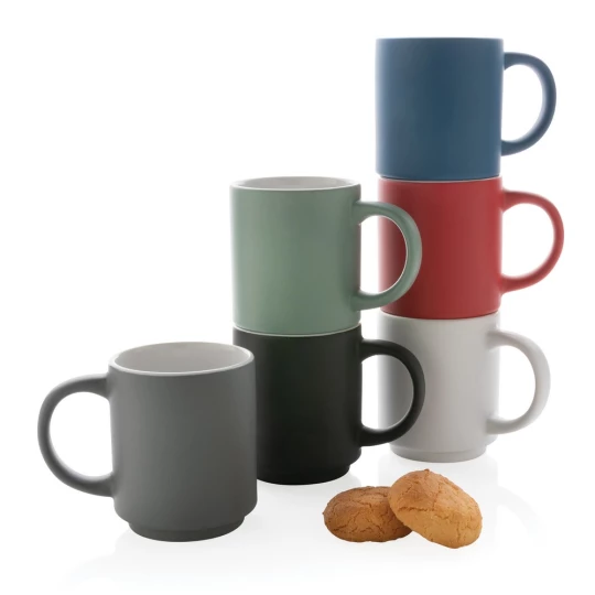 Kubek ceramiczny Echo - Biały