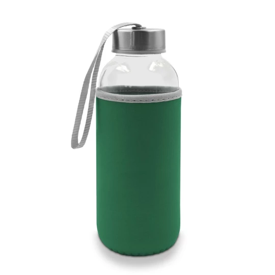 Szklana butelka 420 ml Bob - zielony