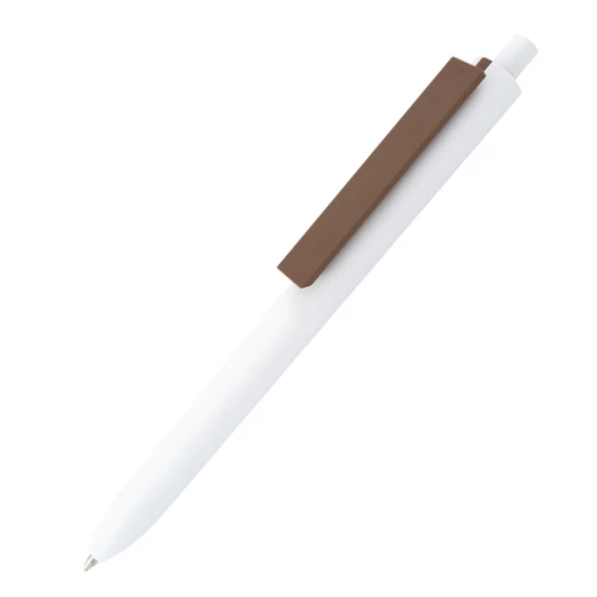 Długopis Comet White - Brązowy