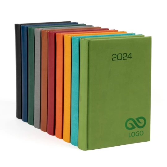 Kalendarz książkowy B5 - Rozkład Tygodniowy - Zielony