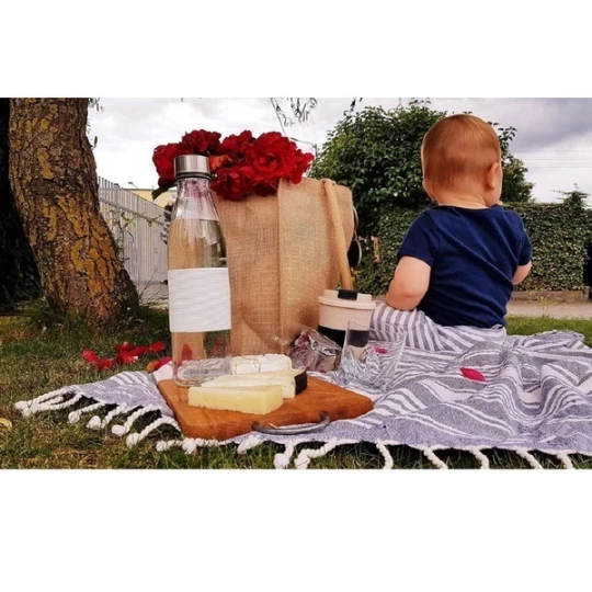 Torba na zakupy z juty Natural Shopper - Beżowy