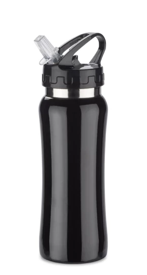 Bidon stalowy PATRO 600 ml - Czarny