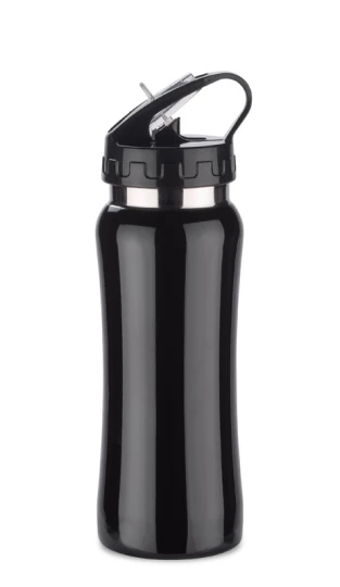 Bidon stalowy PATRO 600 ml - Czarny