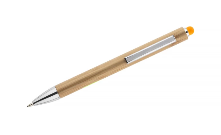 Touch pen bambusowy TUSO - pomarańczowy