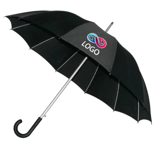 Elegancki parasol Basel - Czarny