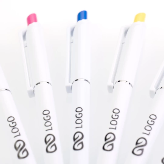 Długopis Roma White - Czerwony