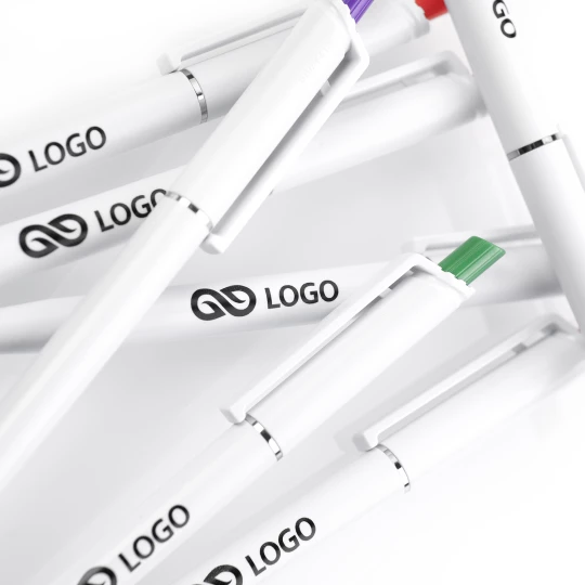 Długopis Roma White - Czerwony