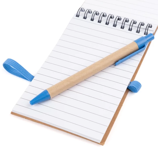 Notes Eco2 z długopisem - Czerwony