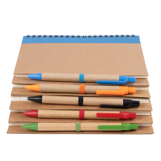 Notes Eco3 z długopisem - Czarny