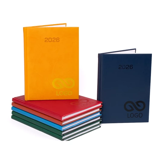 Kalendarz książkowy A4 - Rozkład Tygodniowy - Brązowy