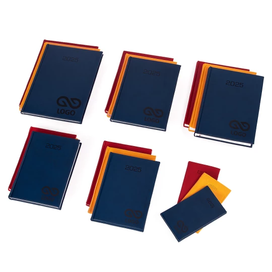 Kalendarz książkowy A5 - Rozkład Tygodniowy - Szary