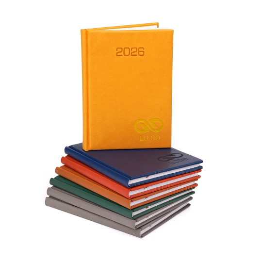 Kalendarz książkowy A5 - Rozkład Tygodniowy - Brązowy