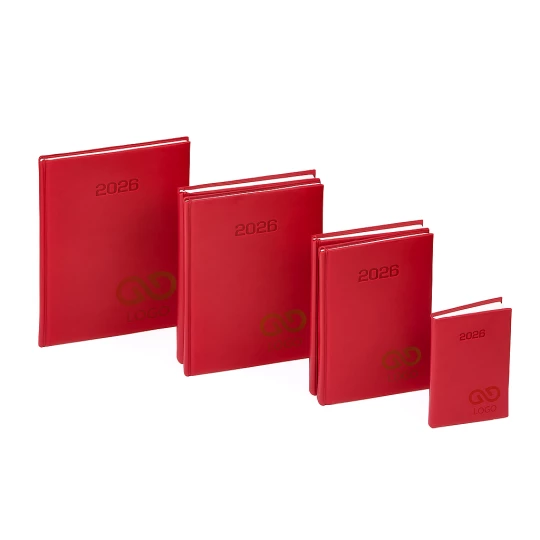 Kalendarz książkowy A6 - Rozkład Tygodniowy - Pomarańczowy