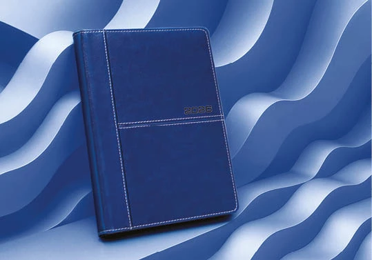 Kalendarz książkowy A4 - Rozkład Dzienny - Czarny