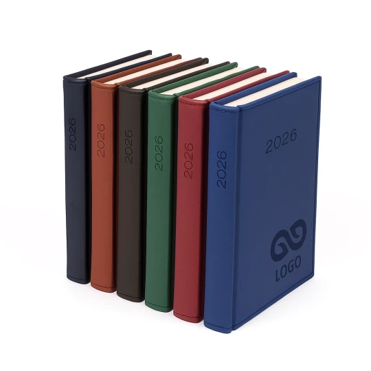 Kalendarz książkowy B6 - Rozkład Dzienny - Zielony