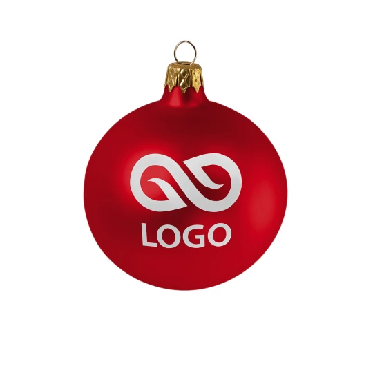 Bombka 80mm - Czerwony