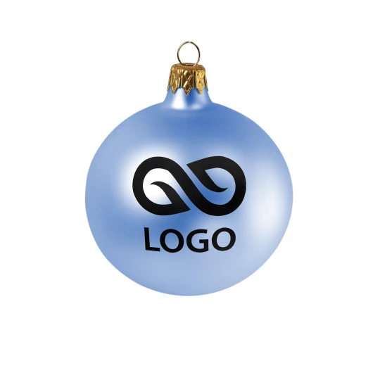 Bombka 80mm - Błękitny