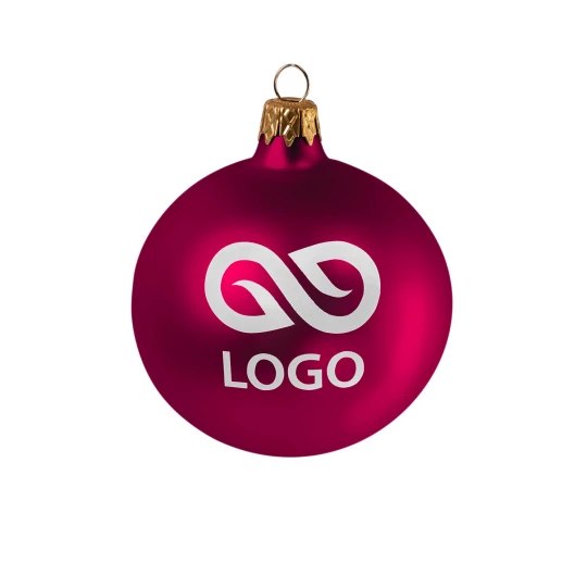 Bombka 80mm - Fuksjowy