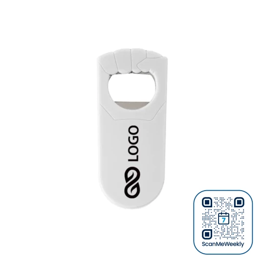 Otwieracz plastikowy Hand - Biały