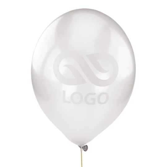 Balon metalizowany 30cm - Biały