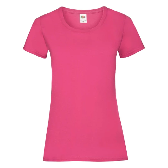 Koszulka damska FOTL Lady-Fit ValueWeight - Różowy