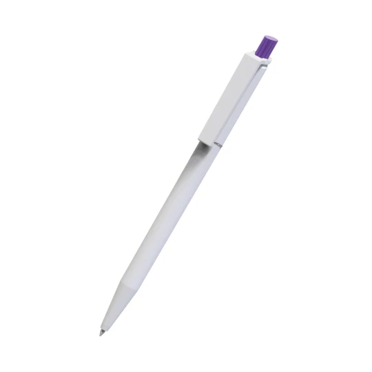 Długopis Roma White - Fioletowy