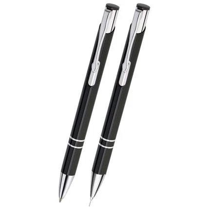 Zestaw Cosmo Długopis+ołówek - Czarny