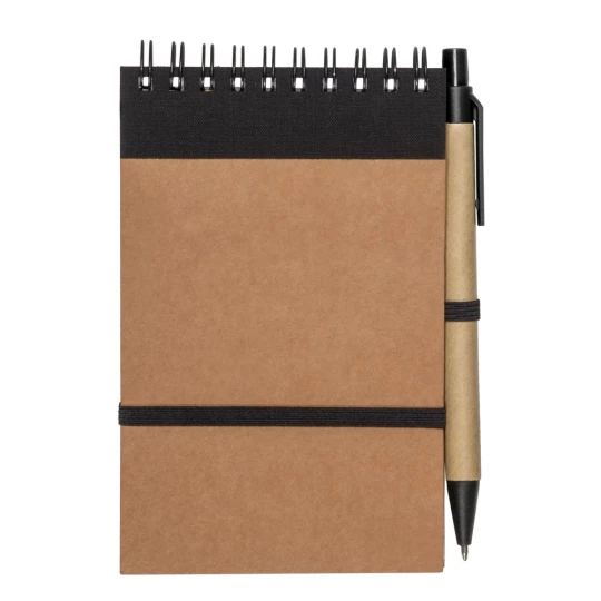 Notes Eco2 z długopisem - Czarny