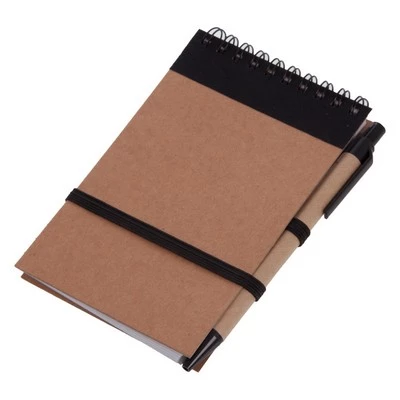 Notes Eco2 z długopisem - Czarny