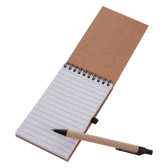 Notes Eco2 z długopisem - Czarny