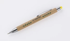Touch pen bambusowy TUSO - żółty