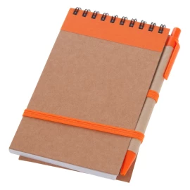 Notes Eco2 z długopisem - Pomarańczowy