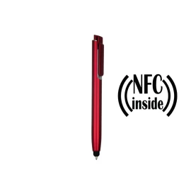 Długopis z chipem NFC, touch pen Henrietta - czerwony