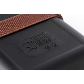 Pudełko śniadaniowe 1 L, bambusowe wieczko - Czarny