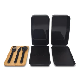 Victor lunch box podwójny - Czarny