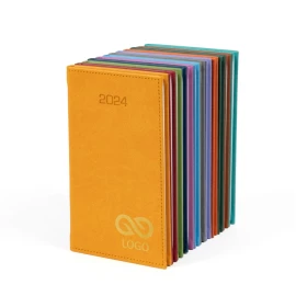 Kalendarz książkowy A6 - Rozkład Tygodniowy - Pomarańczowy
