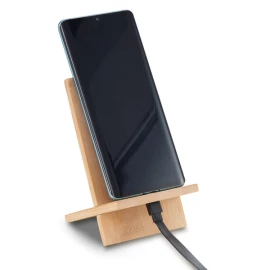 Timaru Bambusowy stojak / podstawka na telefon - Beżowy