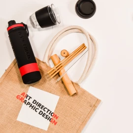 Torba na zakupy z juty Natural Shopper - Beżowy