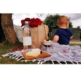 Torba na zakupy z juty Natural Shopper - Beżowy