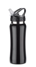 Bidon stalowy PATRO 600 ml - Czarny