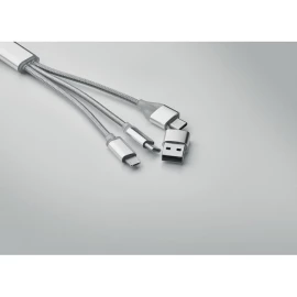Kabel ładujący 4 w 1 typu C - BLUE - Srebrny