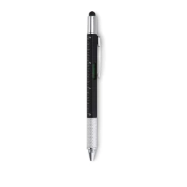 Długopis poziomica z linijką TOOLPEN - Czarny