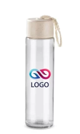 Butelka szklana SKINNY 350 ml  - Naturalny